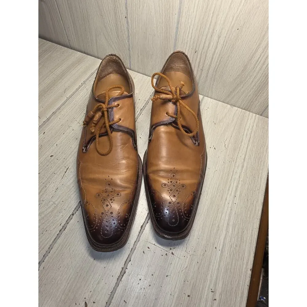 Mezlan Soprano Mens Oxford Dress Shoe Brown 9.5 M Workwear Professional Read
